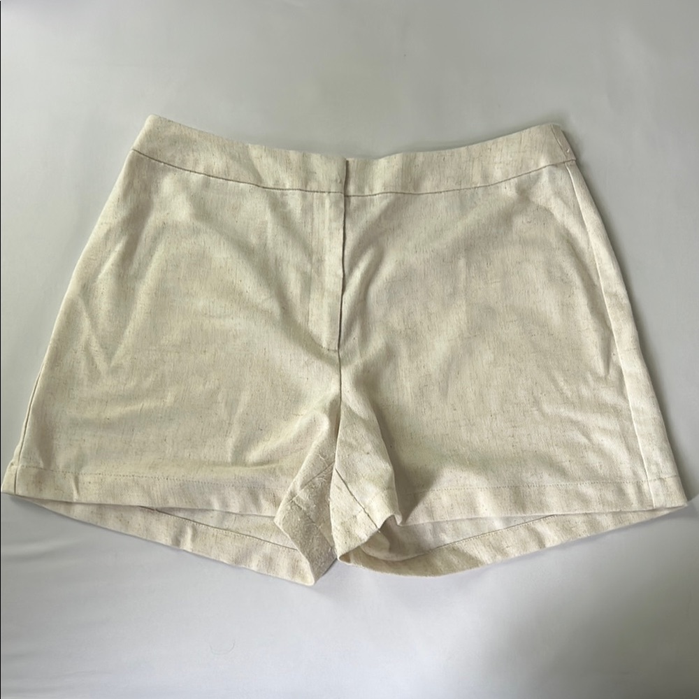 Vero Moda Cream High Waist Tailored Shorts